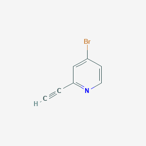 Struktur - 4-Bromo-2-ethynylpyridine, 97%