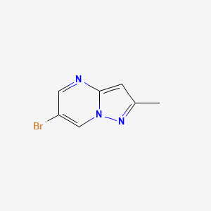 Struktur - 6-Bromo-2-methylpyrazolo[1,5-a]pyrimidine, 98%
