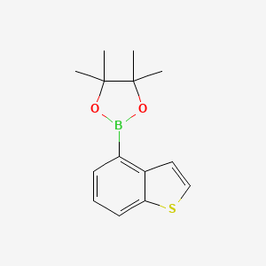 Struktur - 4-(4,4,5,5-Tetramethyl-1,3,2-dioxaborolan-2-yl)benzo[b]thiophene, 98%