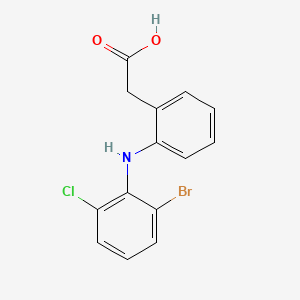 Struktur - 2-[(2-Bromo-6-chlorophenyl)amino]benzeneacetic acid, 98%