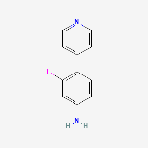 Struktur - 3-Iodo-4-(pyridin-4-yl)aniline, 95%