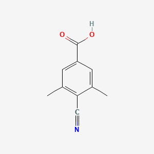 Struktur - 4-Cyano-3,5-dimethylbenzoic acid, 95%