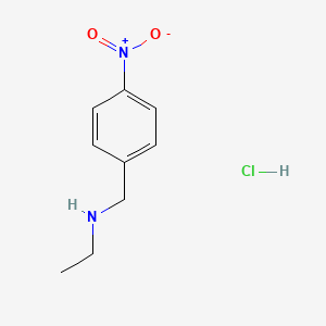 Struktur - N-(4-Nitrobenzyl)ethanamine hydrochloride, 98%