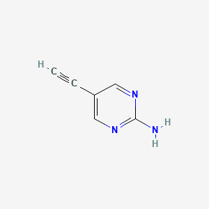 Struktur - 5-Ethynylpyrimidin-2-amine, 95%