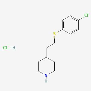 Struktur - 4-(2-[(4-Chlorophenyl)sulfanyl]ethyl)piperidine hydrochloride, 95%