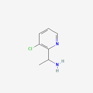 Struktur - 1-(3-Chloropyridin-2-yl)ethan-1-amine, 95%