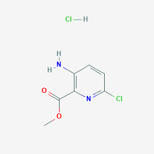 Struktur - Methyl 3-amino-6-chloropicolinate dihydrochloride