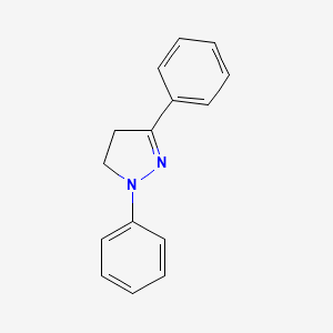 Struktur - 1,3-Diphenyl-4,5-dihydro-1h-pyrazole, 4,5-Dihydro-1,3-diphenyl-1H-pyrazole