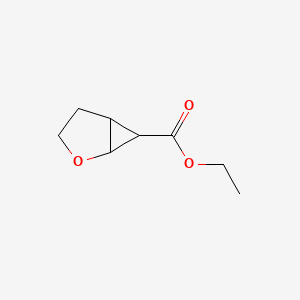 Struktur - Ethyl 2-oxabicyclo[3.1.0]hexane-6-carboxylate, 2-Oxabicyclo[3.1.0]hexane-6-carboxylic acid, ethyl ester