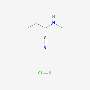 Struktur - 2-(Methylamino)butanenitrile hydrochloride