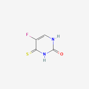 Struktur - 5-Fluoro-4-sulfanylidene-1,2,3,4-tetrahydropyrimidin-2-one, 5-Fluoro-4-mercapto-2-hydroxypyrimidine