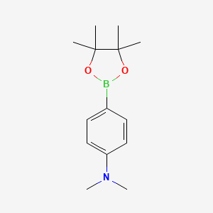 Struktur - N,N-Dimethyl-4-(4,4,5,5-tetramethyl-1,3,2-dioxaborolan-2-yl)aniline, >98.0%(GC)(T)