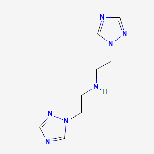 Struktur - Bis[2-(1h-1,2,4-triazol-1-yl)ethyl]amine