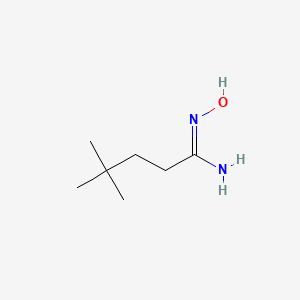 Struktur - N-Hydroxy-4,4-dimethylpentanimidamide