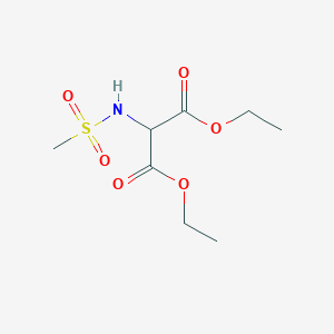Struktur - 1,3-Diethyl 2-methanesulfonamidopropanedioate