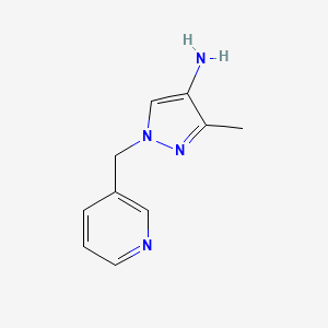 Struktur - 3-Methyl-1-(pyridin-3-ylmethyl)-1H-pyrazol-4-amine