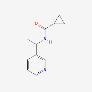 Struktur - N-[1-(Pyridin-3-yl)ethyl]cyclopropanecarboxamide