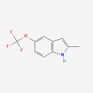 Struktur - 2-Methyl-5-(trifluoromethoxy)-1h-indole, 95%