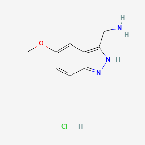 Struktur - (5-Methoxy-1h-indazol-3-yl)methanamine hydrochloride, 95%