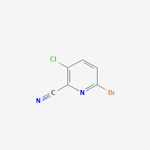 Struktur - 6-Bromo-3-chloropicolinonitrile, 95%