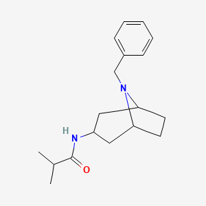 Struktur - N-(8-Benzyl-8-aza-bicyclo[3.2.1]octan-3-yl)isobutyramide, 95%