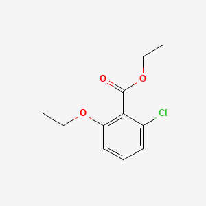 Struktur - Ethyl 2-chloro-6-ethoxybenzoate, 95%