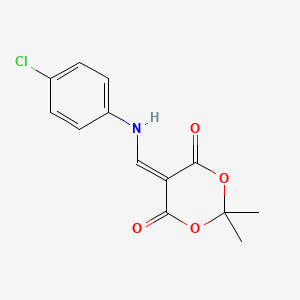 Struktur - 5-[(4-Chloro-phenylamino)-methylene]-2,2-dimethyl-[1,3]dioxane-4,6-dione, 95%
