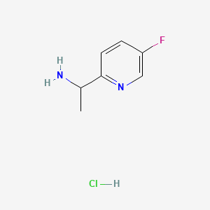 Struktur - 5-Fluoro-alpha-methyl-2-pyridinemethanamine hydrochloride, 95%
