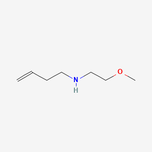 Struktur - N-(2-Methoxyethyl)but-3-en-1-amine, 98%