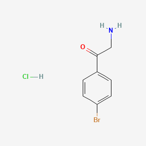 Struktur - 2-Amino-1-(4-bromophenyl)ethanone, HCl, 95%
