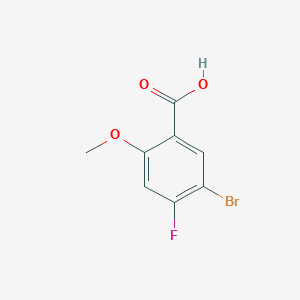 Struktur - 5-Bromo-4-fluoro-2-methoxybenzoic acid, 97%