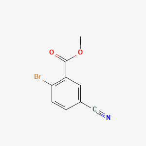 Struktur - Methyl 2-bromo-5-cyanobenzoate, 97%