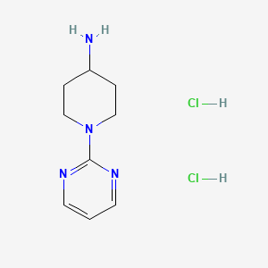 Struktur - 1-(Pyrimidin-2-yl)piperidin-4-amine dihydrochloride, 97%