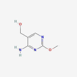 Struktur - 4-Amino-2-methoxy-5-pyrimidinemethanol, 97%