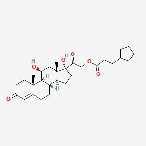 Struktur - (11β)-21-(3-Cyclopentyl-1-oxopropoxy)-11,17-dihydroxypregn-4-ene-3,20-dione, 99%
