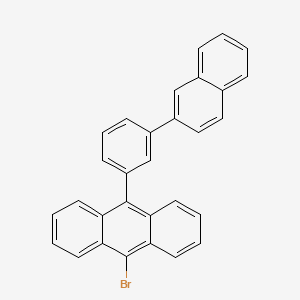 Struktur - 9-Bromo-10-[3-(2-naphthyl)phenyl]anthracene, 98.0%