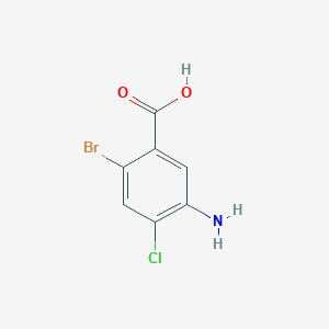 Struktur - 5-Amino-2-bromo-4-chlorobenzoic acid, 95%