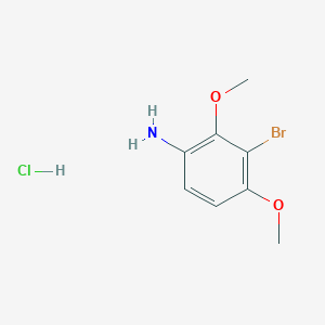 Struktur - 3-Bromo-2,4-dimethoxyaniline hydrochloride, 95%