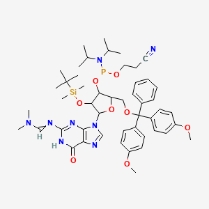Struktur - DMT-2'-O-TBDMS-G(dmf)-CE-phosphoramidite, 98%