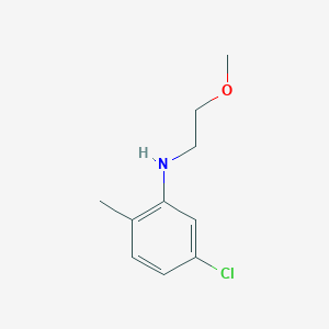 Struktur - 5-Chloro-N-(2-methoxyethyl)-2-methylaniline, 95%