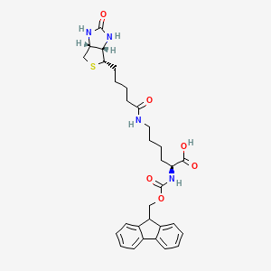 Struktur - Fmoc-Lys(Biotin)-OH, 96% HPLC(contains <7%DMF)