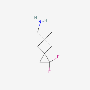 Struktur - (1,1-Difluoro-5-methylspiro[2.3]hexan-5-yl)methanamine, 95%