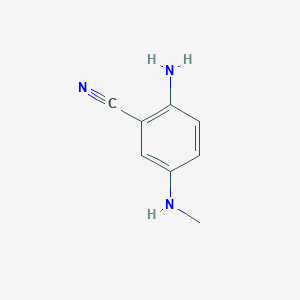 Struktur - 2-Amino-5-(methylamino)benzonitrile, 95%