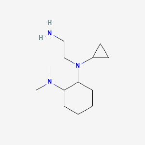 Struktur - N1-(2-Aminoethyl)-N1-cyclopropyl-N2,N2-dimethylcyclohexane-1,2-diamine, 97%