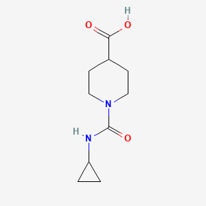 Struktur - 1-(Cyclopropylcarbamoyl)piperidine-4-carboxylic acid, 95%