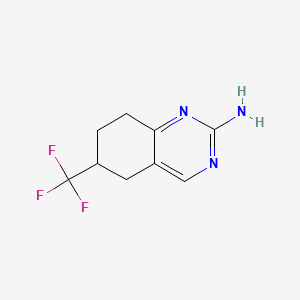 Struktur - 6-(Trifluoromethyl)-5,6,7,8-tetrahydroquinazolin-2-amine, 95%