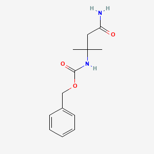 Struktur - Benzyl (4-amino-2-methyl-4-oxobutan-2-yl)carbamate, 95+%