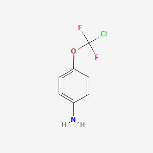 Struktur - 4-(Chlorodifluoromethoxy)aniline, Benzenamine, 4-(chlorodifluoromethoxy)-