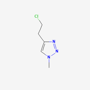 Struktur - 4-(2-Chloroethyl)-1-methyl-1h-1,2,3-triazole