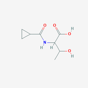 Struktur - N-(Cyclopropylcarbonyl)-L-threonine